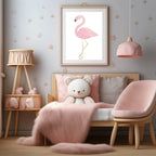 Flamingo Print | Coquette Wall Art - Larosier Prints