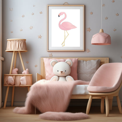 Flamingo Print | Coquette Wall Art