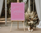 Pink & Blue Graduation Party Sign - Larosier Prints