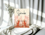 Vintage Drinks Baby Shower Party Sign - Larosier Prints
