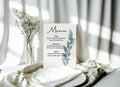 Eucalyptus A5 Menu Wedding Party Signs | Pack of 10 - Larosier Prints