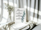 Eucalyptus Menu Wedding Party Sign - Larosier Prints