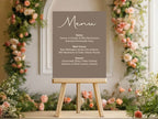 Earth Menu Wedding Party Sign - Larosier Prints
