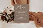 Earth A5 Menu Wedding Party Signs | Pack of 10 - Larosier Prints