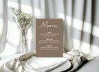 Earth A5 Menu Wedding Party Signs | Pack of 10 - Larosier Prints