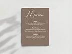 Earth A5 Menu Wedding Party Signs | Pack of 10 - Larosier Prints