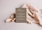 Earth A5 Menu Wedding Party Signs | Pack of 10 - Larosier Prints