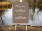 Earth Menu Wedding Party Sign - Larosier Prints