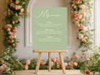 Willow A5 Menu Wedding Party Signs | Pack of 10 - Larosier Prints
