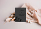 The Lovers Tarot Personalised Wedding Menu Cards | Beige, White or Charcoal