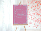 Pink & Blue Graduation Party Sign - Larosier Prints