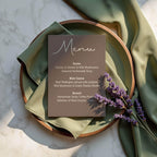 Earth A5 Menu Wedding Party Signs | Pack of 10 - Larosier Prints