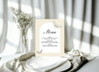 Dark Romance Vintage Moth Wedding Menu | 8. Menu