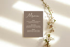 Earth A5 Menu Wedding Party Signs | Pack of 10 - Larosier Prints