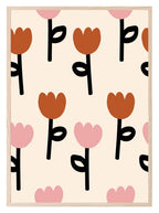 Abstract Tulips Pattern Print | Floral Wall Art - Larosier Prints