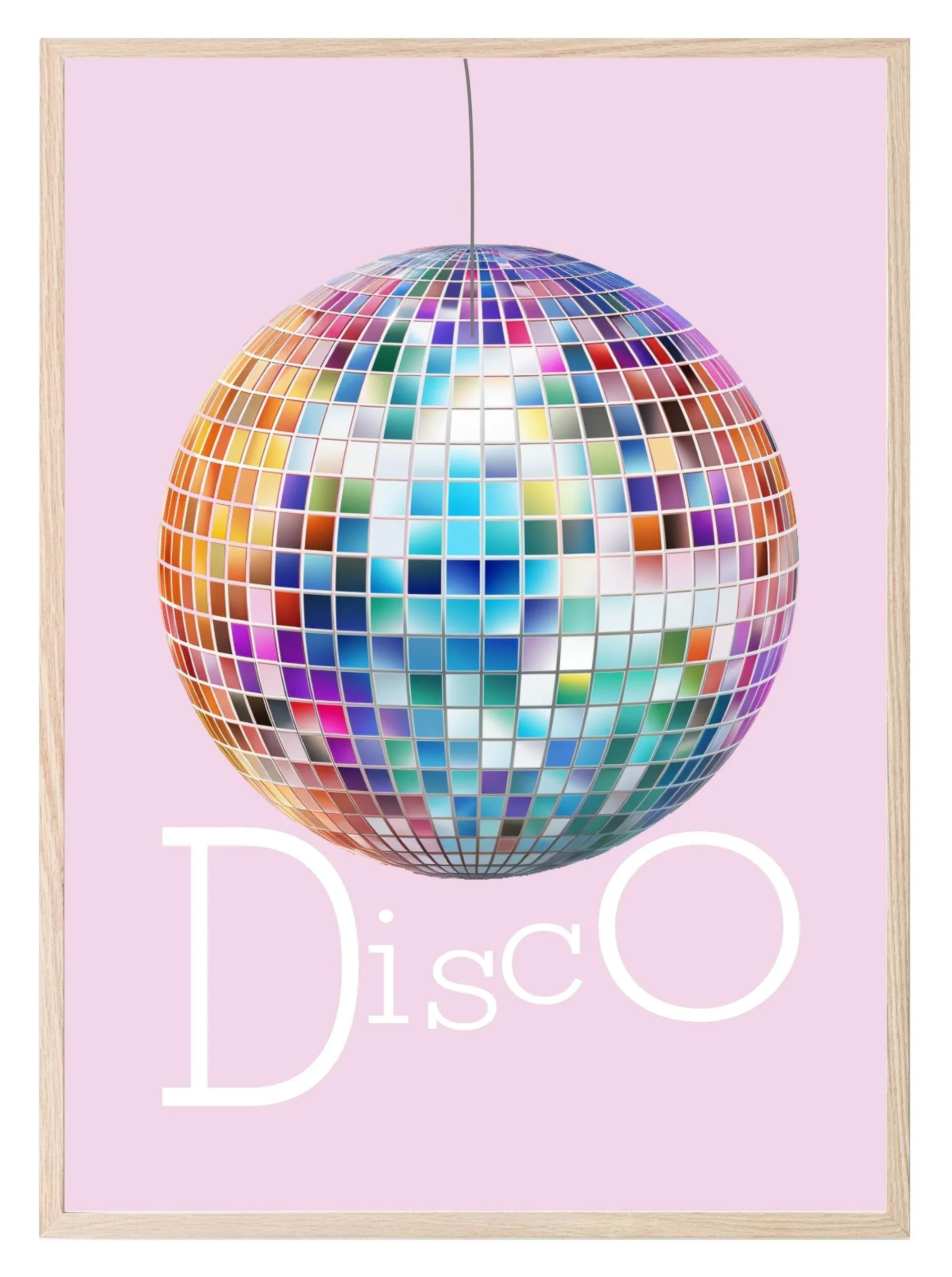 Disco Ball Print | Coquette Wall Art - Larosier Prints