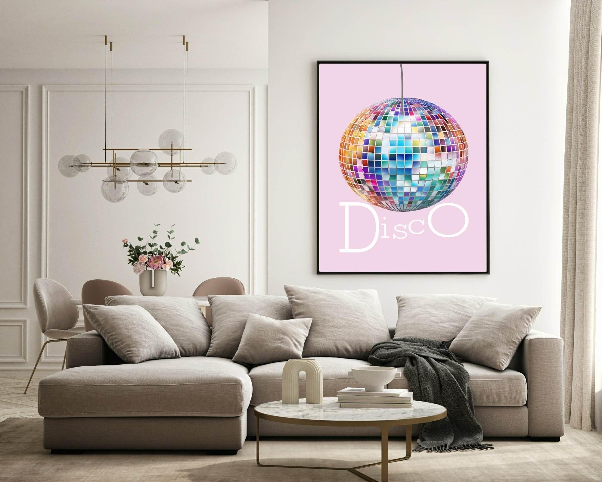 Disco Ball Print | Coquette Wall Art - Larosier Prints