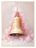 Pink Christmas Bell Print | Coquette Wall Art - Larosier Prints