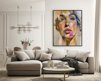 Oil Painting Lady Print | Aesthetic Wall Art