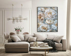Cream & Gold Floral Print | Aesthetic Wall Art - Larosier Prints