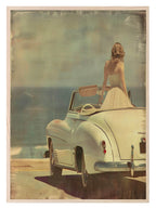 Car On The Beach Print | Vintage Wall Art - Larosier Prints