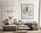 White Rose Oil Painting Print | Botanical Wall Art - Larosier Prints