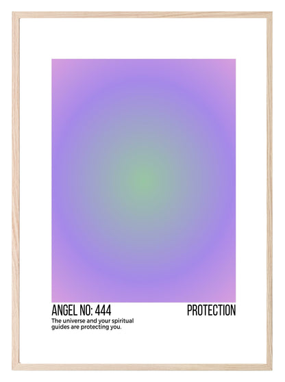 Angel No Print Collection | Celestial Wall Art 444 Protection