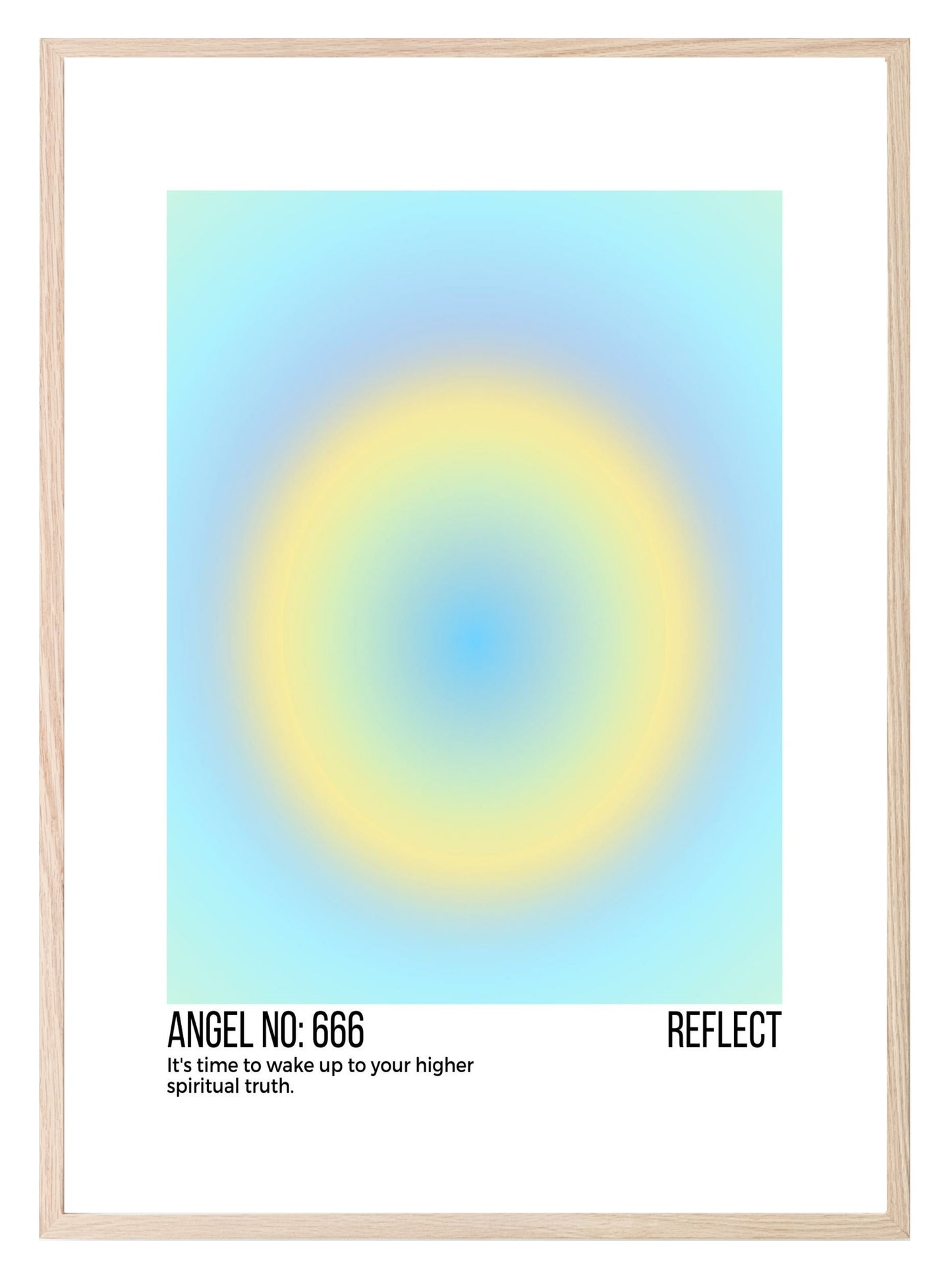 Angel No Print Collection | Celestial Wall Art 666 Reflect