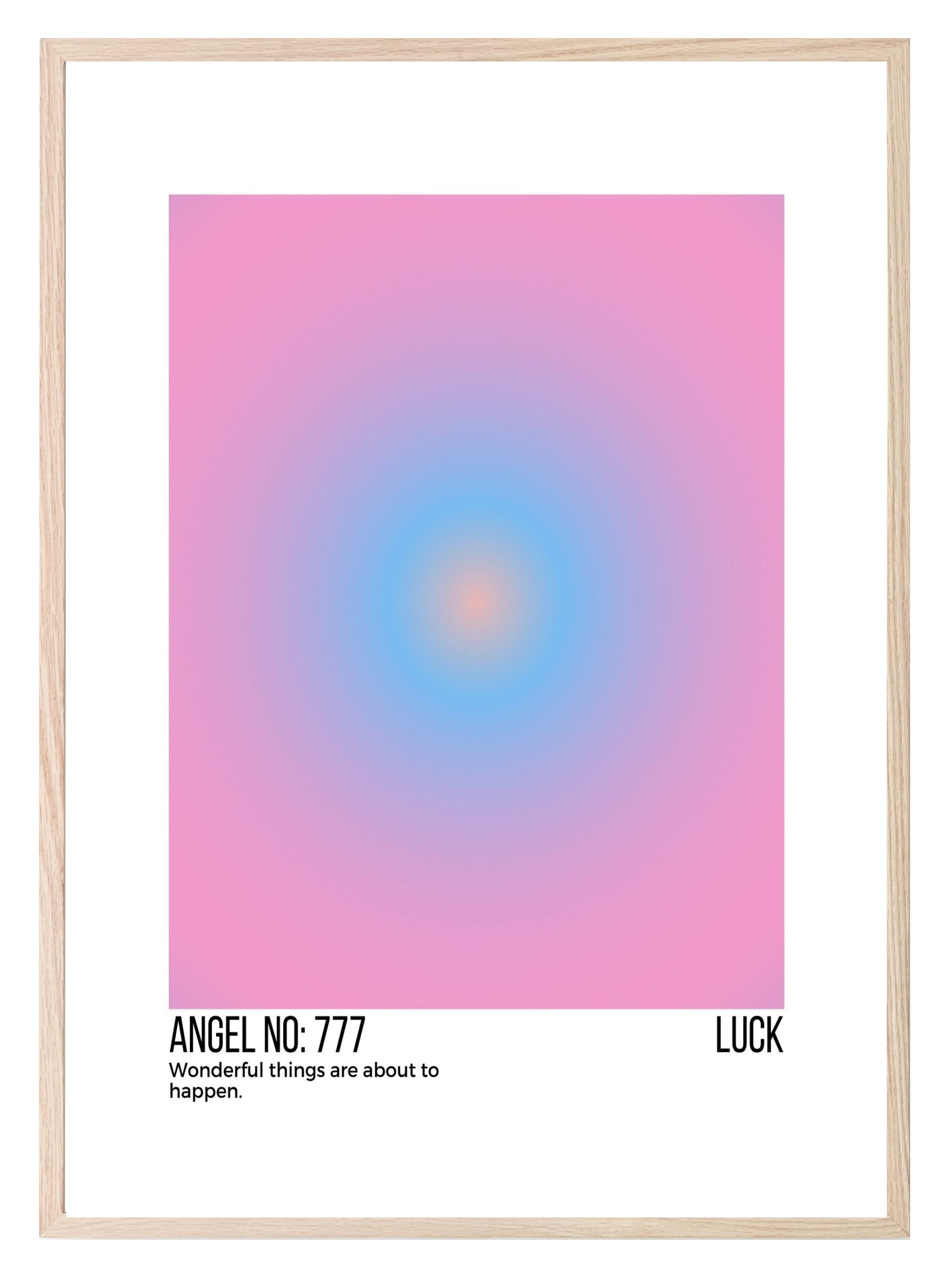 Angel No Print Collection | Celestial Wall Art 777 Luck