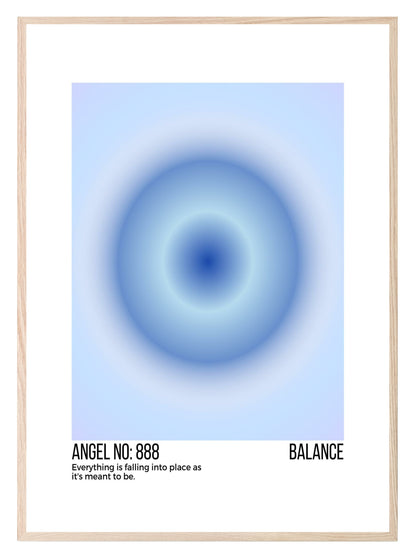 Angel No Print Collection | Celestial Wall Art 888 Balance