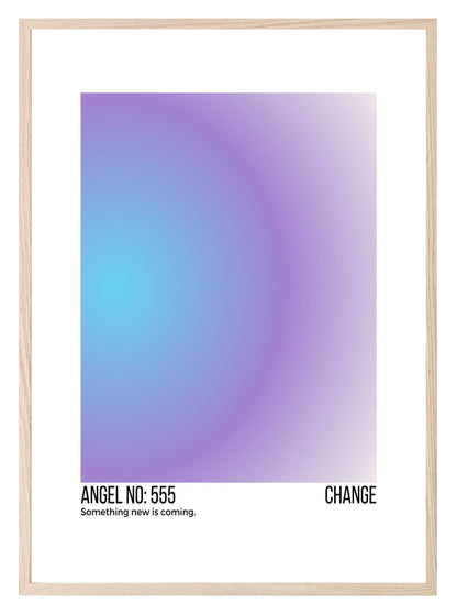 Angel No Print Collection | Celestial Wall Art 555 Change