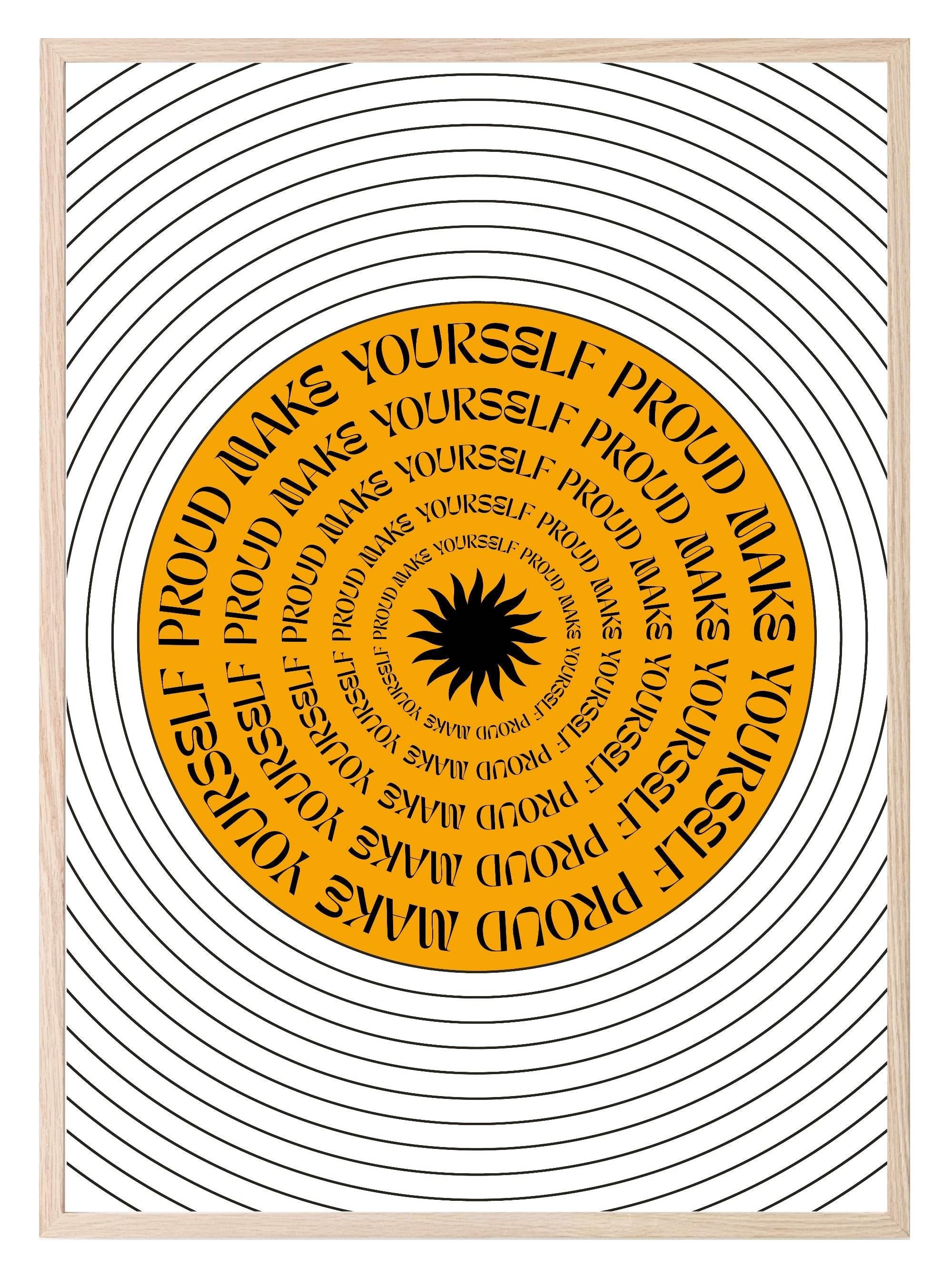 Make Yourself Proud Print | Inspirational Wall Art - Larosier Prints