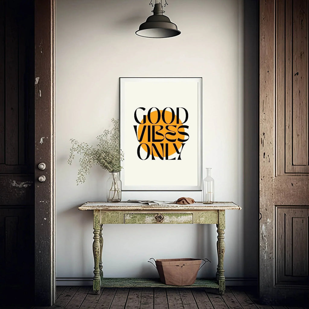 Good Vibes Only Print | Positive Wall Art - Larosier Prints