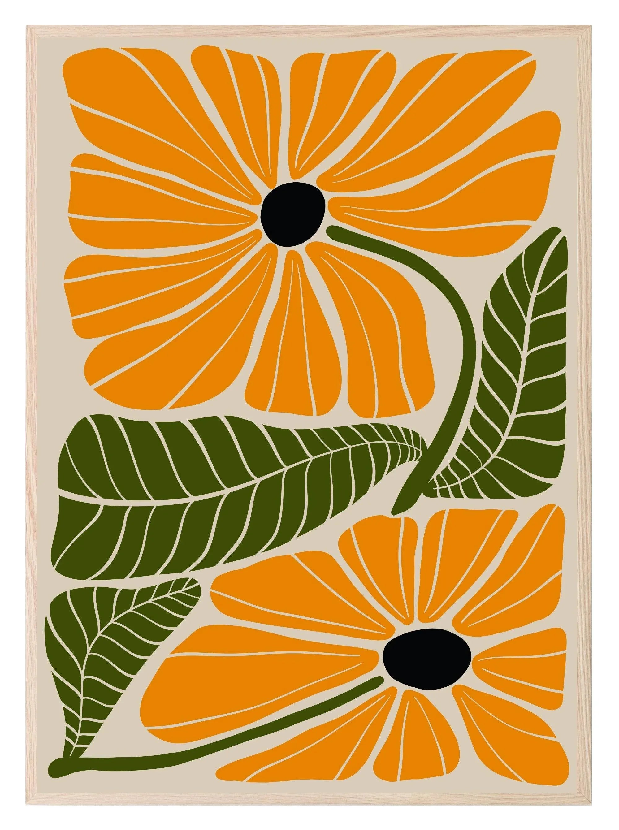 Abstract Flower Collection | Botanical Wall Art - Larosier Prints