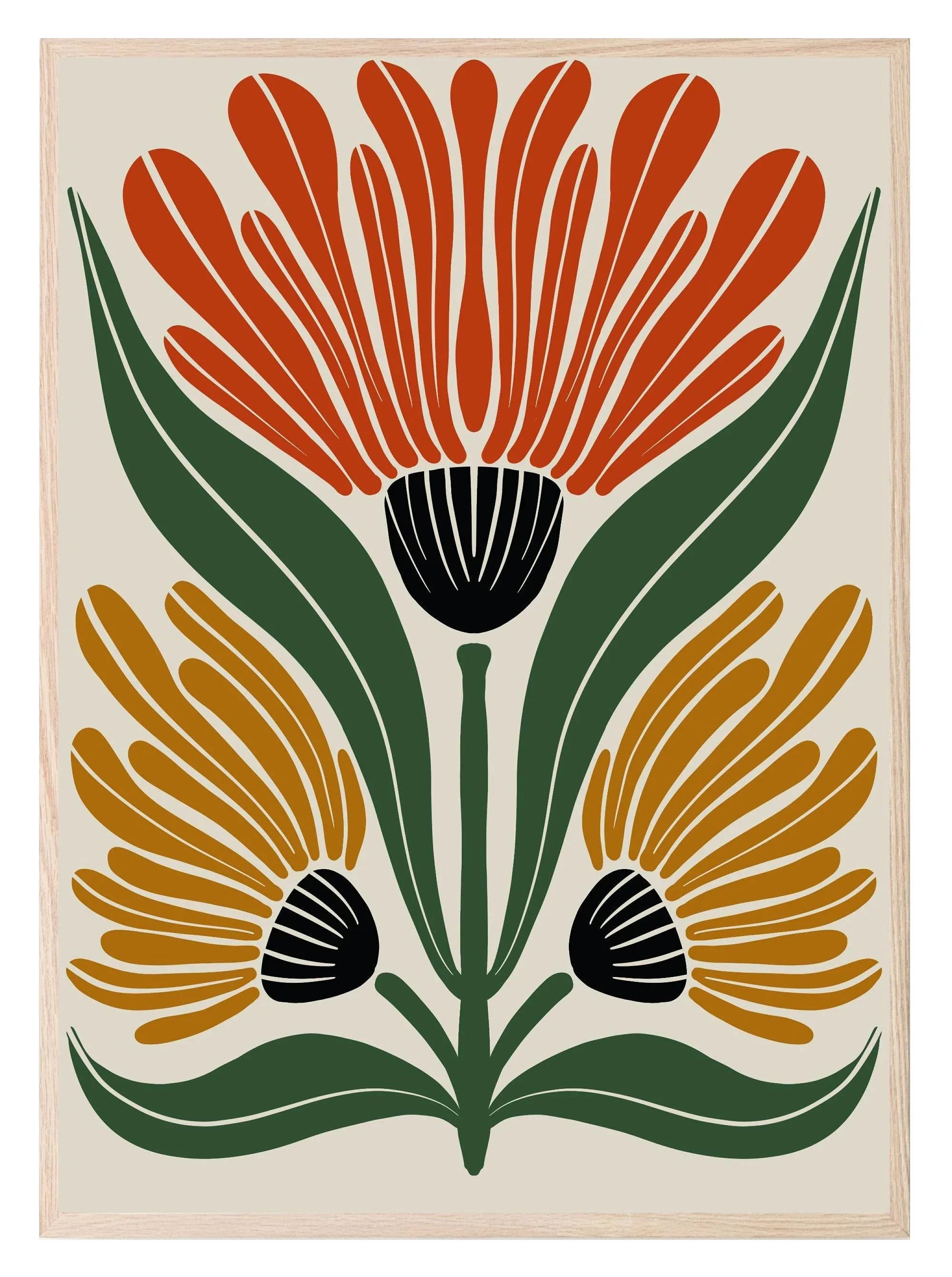 Abstract Flower Collection | Botanical Wall Art - Larosier Prints
