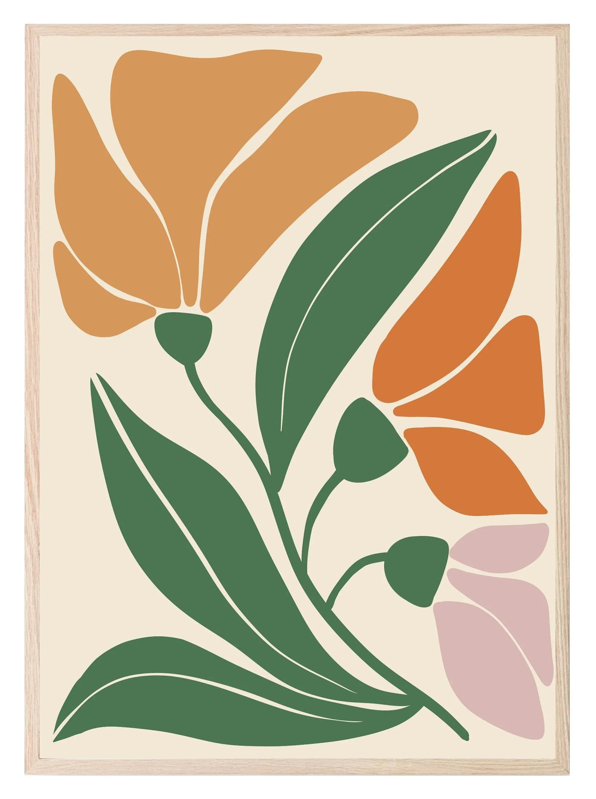 Abstract Flower Collection | Botanical Wall Art - Larosier Prints
