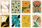 Abstract Flower Collection | Botanical Wall Art - Larosier Prints
