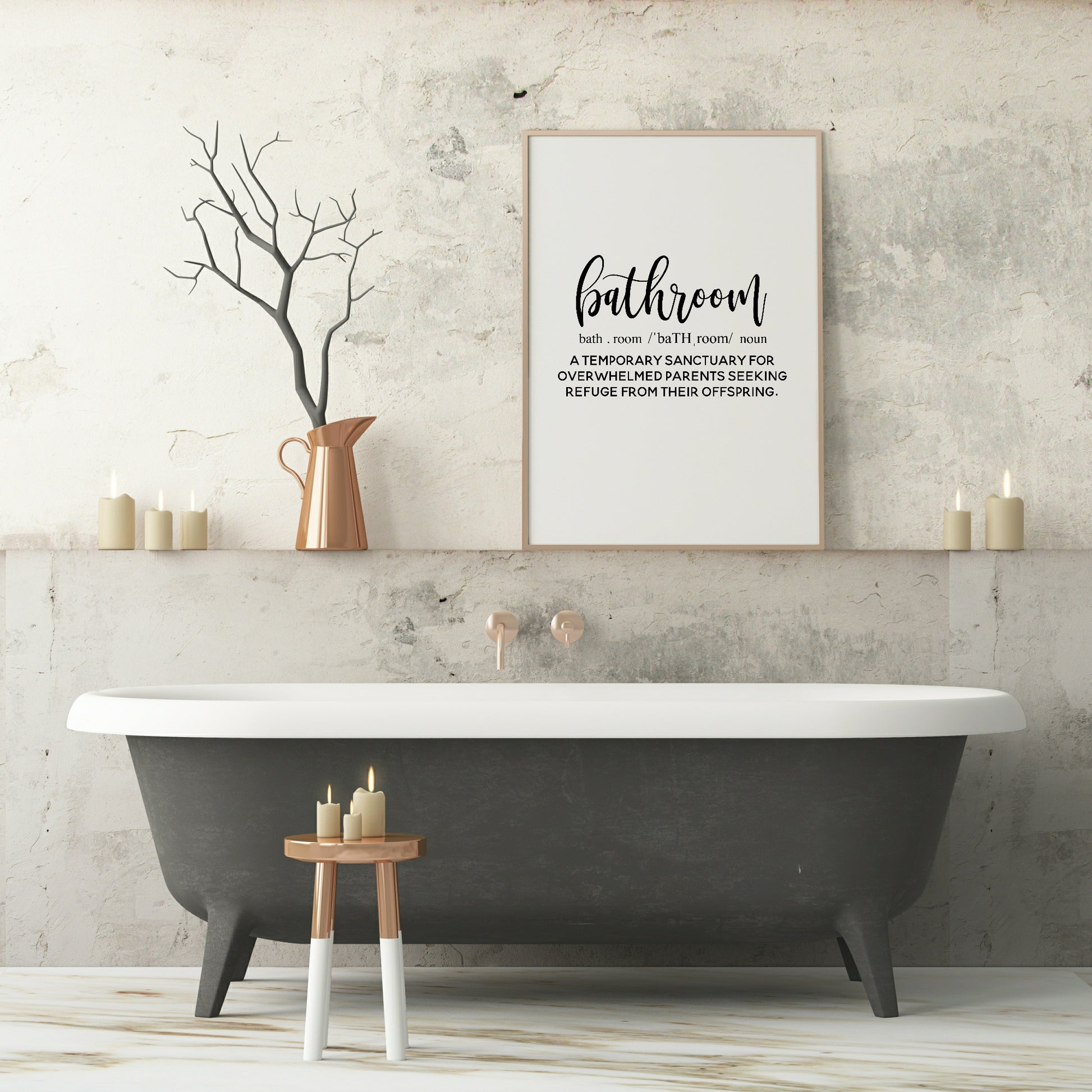 Bathroom Definition Print | Bathroom Wall Art