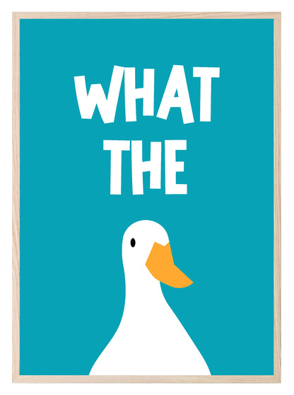 What The Duck Print | Bathroom Wall Art