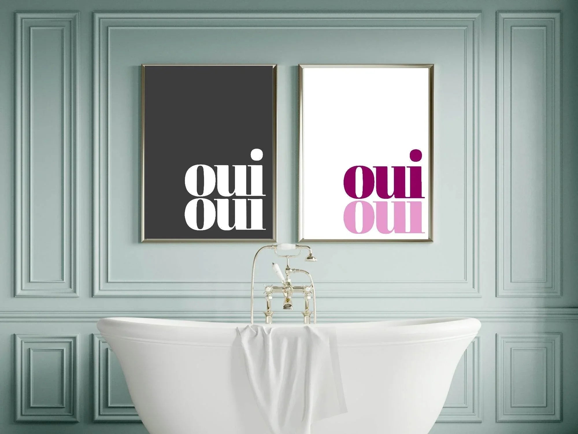 Oui Oui Print | Minimalistic Wall Art - Larosier Prints