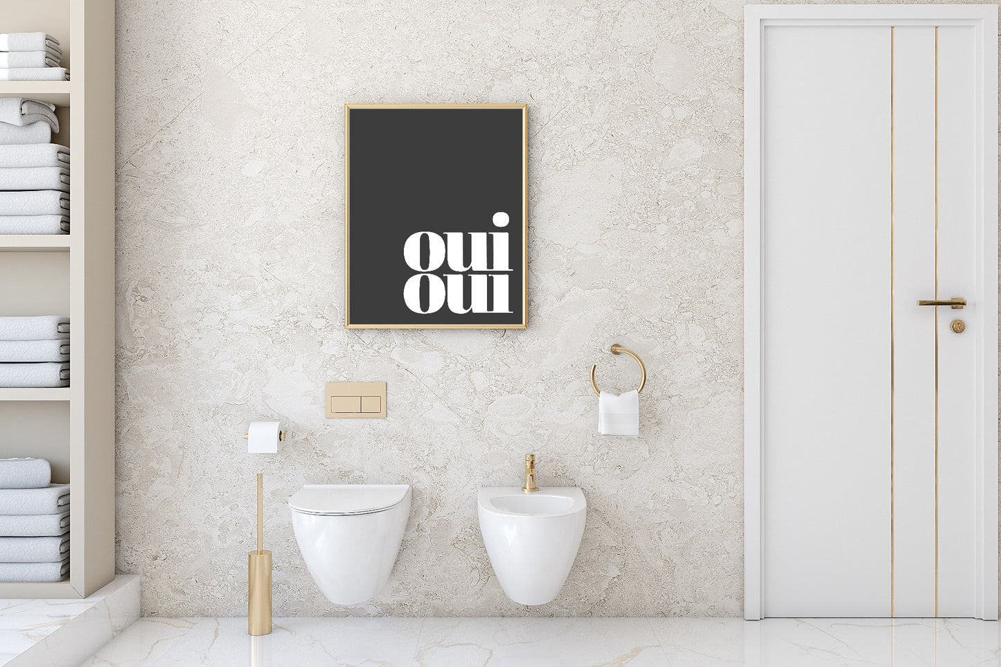 Oui Oui Print | Minimalistic Wall Art