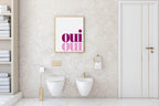 Oui Oui Print | Minimalistic Wall Art - Larosier Prints