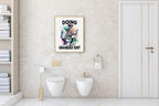 Doing Grandad Shit Print | Skeleton Reading Newspaper | Bathroom Wall Art - Larosier Prints