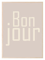 Bonjour Print | Hall & Entry Way Wall Art - Larosier Prints