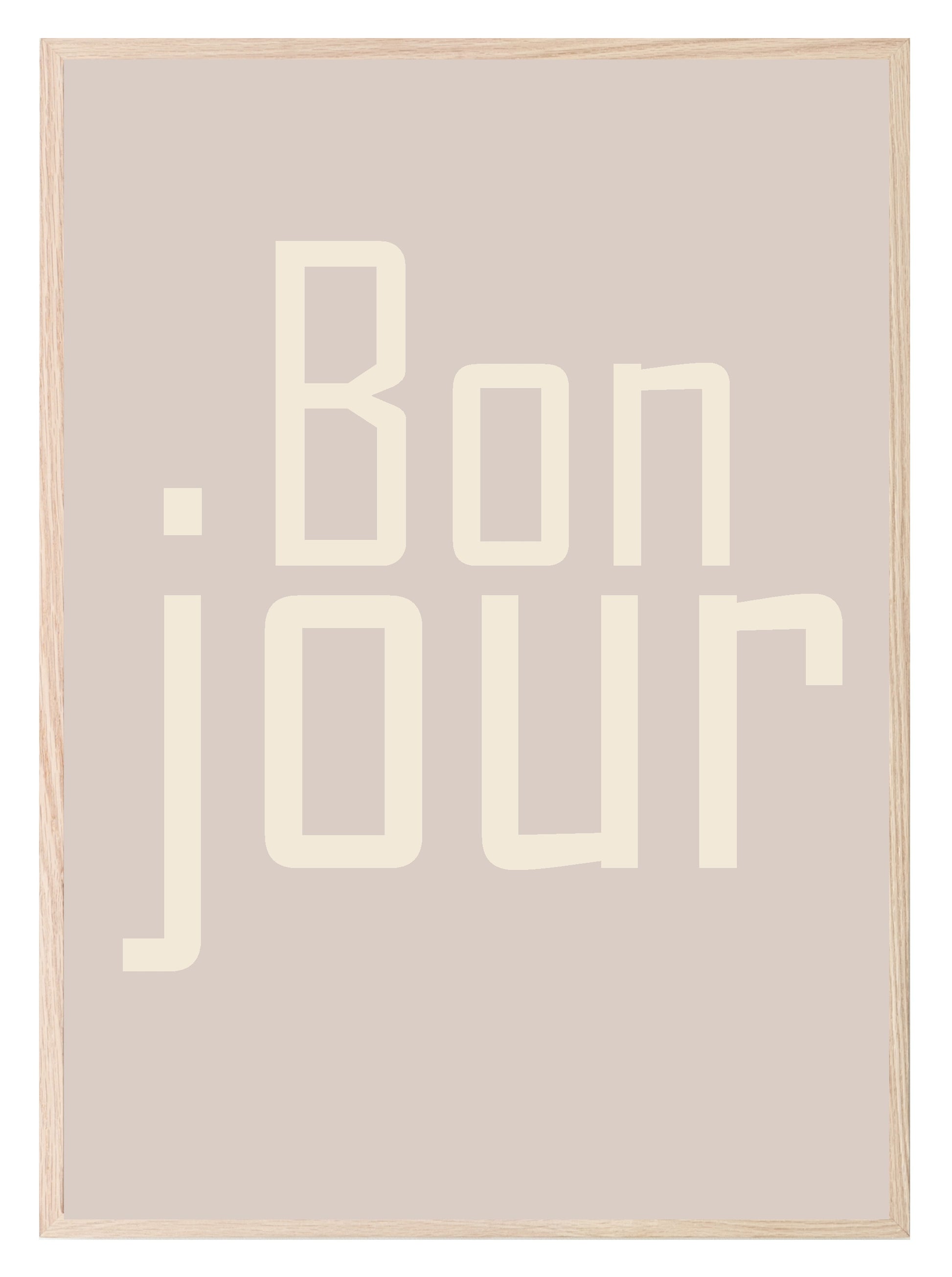 Bonjour Print | Hall & Entry Way Wall Art