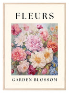 Fleurs Print | Garden Blossom Wall Art - Larosier Prints