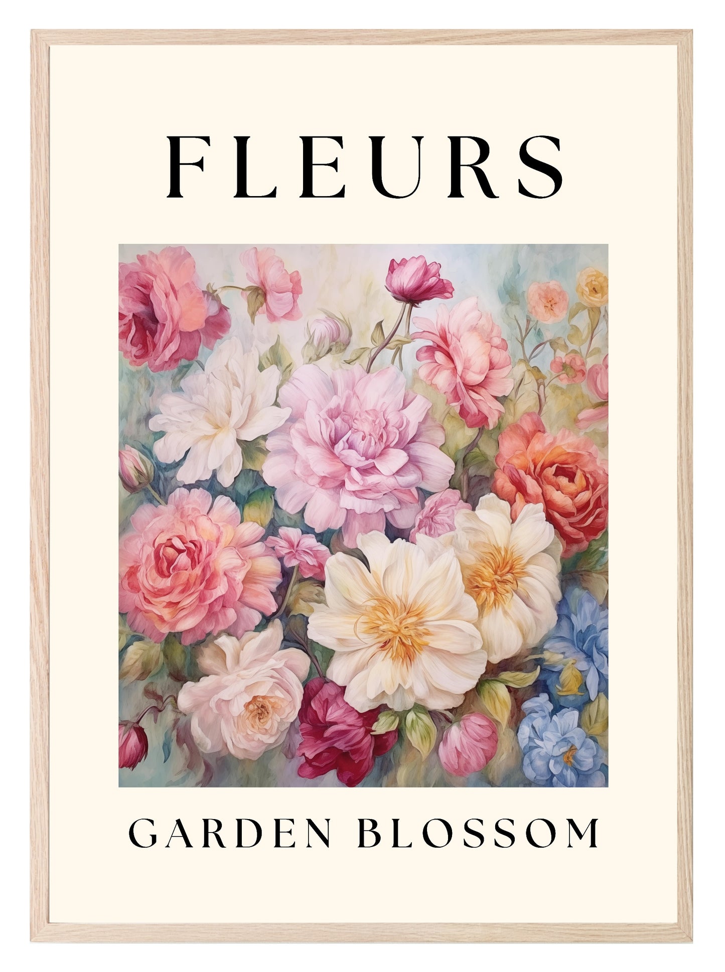 Fleurs Print | Garden Blossom Wall Art