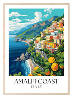 Amalfi Coast Print | Italian Travel Wall Art - Larosier Prints