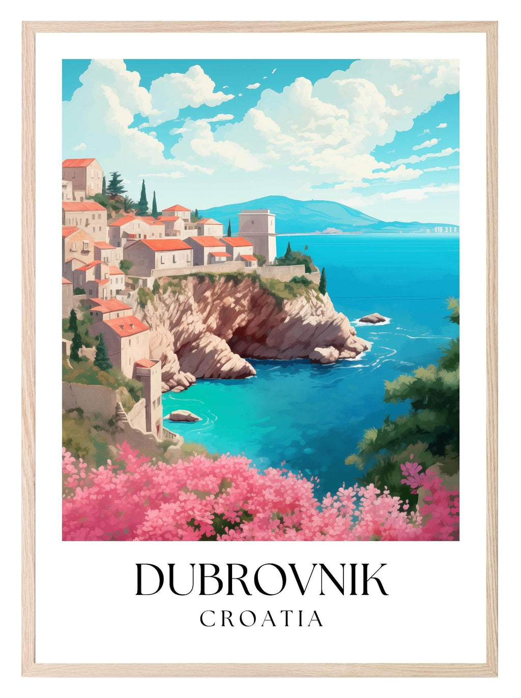 Dubrovnik Print | Croatian Travel Wall Art - Larosier Prints