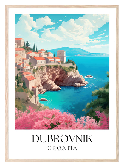 Dubrovnik Print | Croatian Travel Wall Art